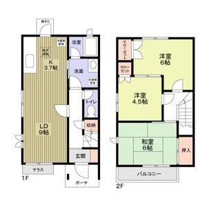 藤が岡テラスハウス(3LDK)の間取り写真