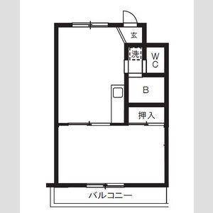 パークサイド南大井 5階階 間取り