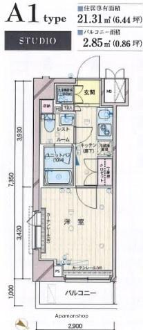 ルーブル川崎貝塚壱番館 6階階 間取り