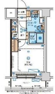 リヴシティ横濱ヒルサイドテラス(1K/5階)の間取り写真