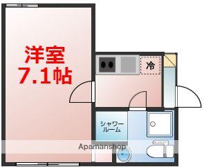 BLUE STYLIO KAWASAKI(1K/4階)の間取り写真
