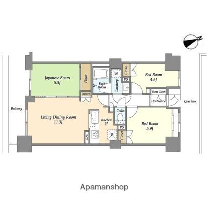 アマックス横浜 5階階 間取り