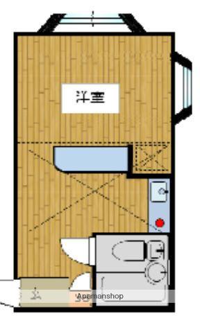 ベルピア鎌倉第1(ワンルーム/2階)の間取り写真