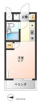 トップ西寺尾(1K/5階)の間取り写真