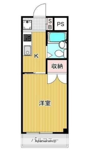 吉原ビル(1K/3階)の間取り写真