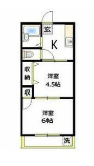 エクセレントYOKOSUKA(2K/2階)の間取り写真