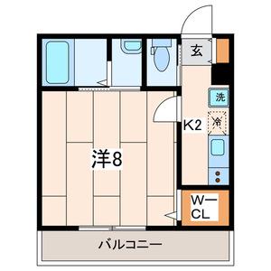 VILLEGE磯子Ⅰ(1K/1階)の間取り写真