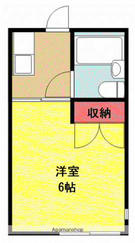 REDEAL厚木飯山1号棟(1K/1階)の間取り写真
