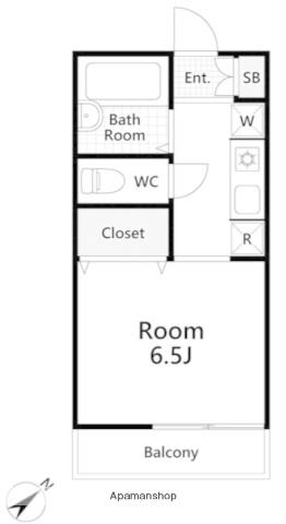 パークヨコチョー 1階階 間取り