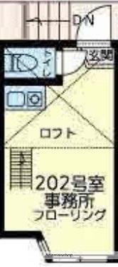 ユナイト南太田ジヴェルニー(ワンルーム/2階)の間取り写真