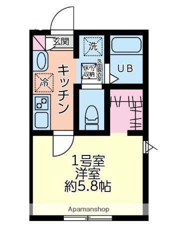 アクセス西谷鶴ヶ峰(1K/2階)の間取り写真