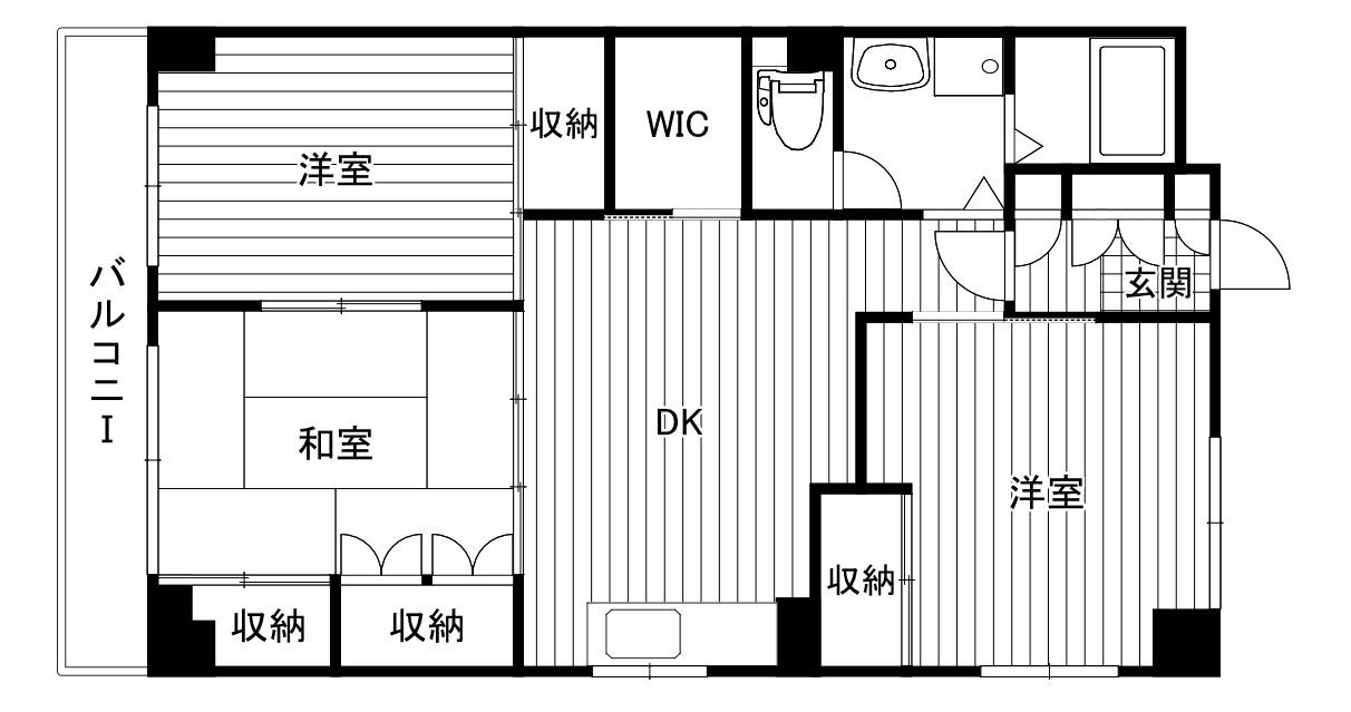 ハイム下鶴間(3DK/3階)の間取り写真