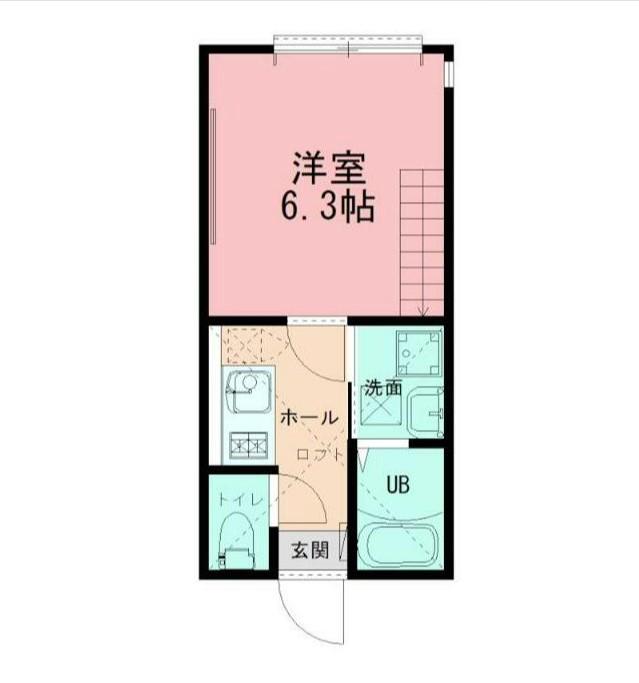 NOIR RESIDENCE KIKUNA(1K/2階)の間取り写真