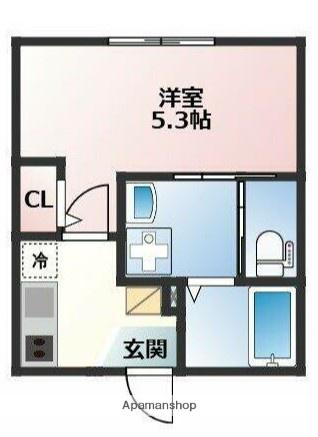 LINOA TSURUGAMINE(1K/3階)の間取り写真