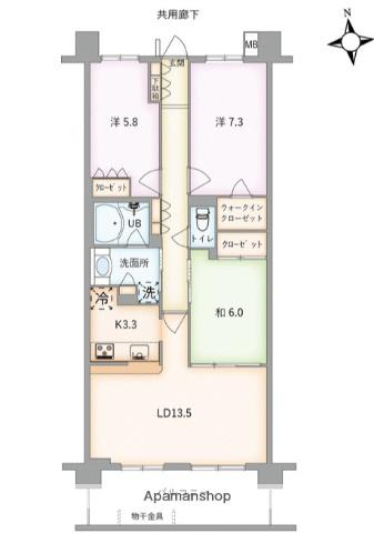 アークプラザ戸塚(3LDK/2階)の間取り写真