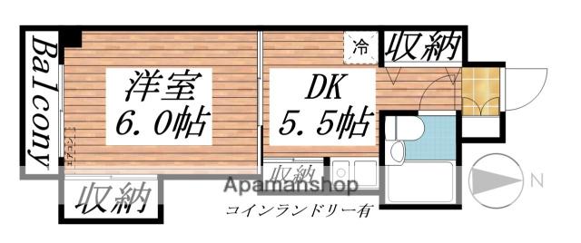 ブルーリーフ・K 3階階 間取り
