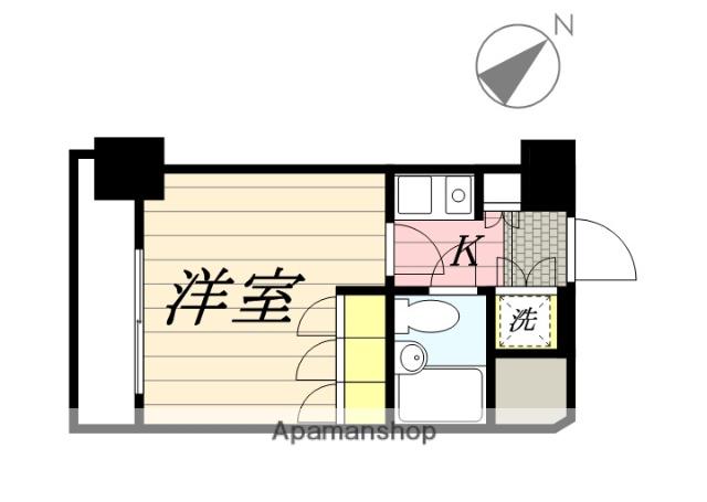 NICアーバンスピリッツ横浜反町(1K/2階)の間取り写真