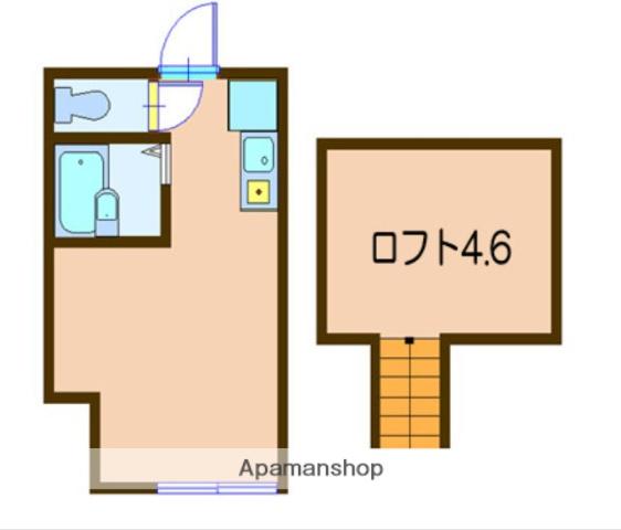 インベスト川崎5(ワンルーム/1階)の間取り写真
