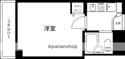 エスポワール岸根公園(1K/3階)の間取り写真