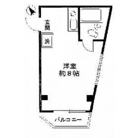 コーポホワイト(ワンルーム/2階)の間取り写真