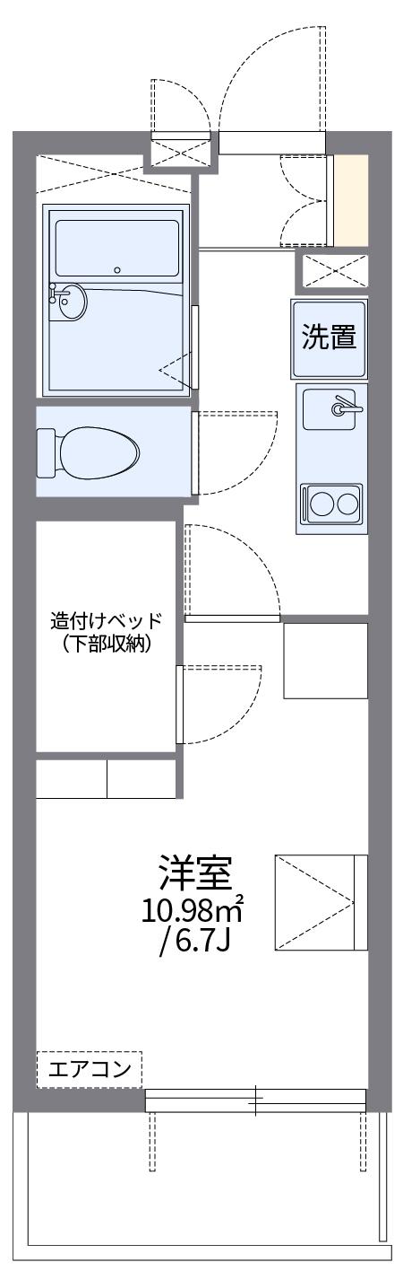 レオパレスエテルノ セラ下野毛 1階階 間取り
