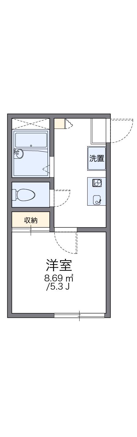 レオパレス峰岡 2階階 間取り