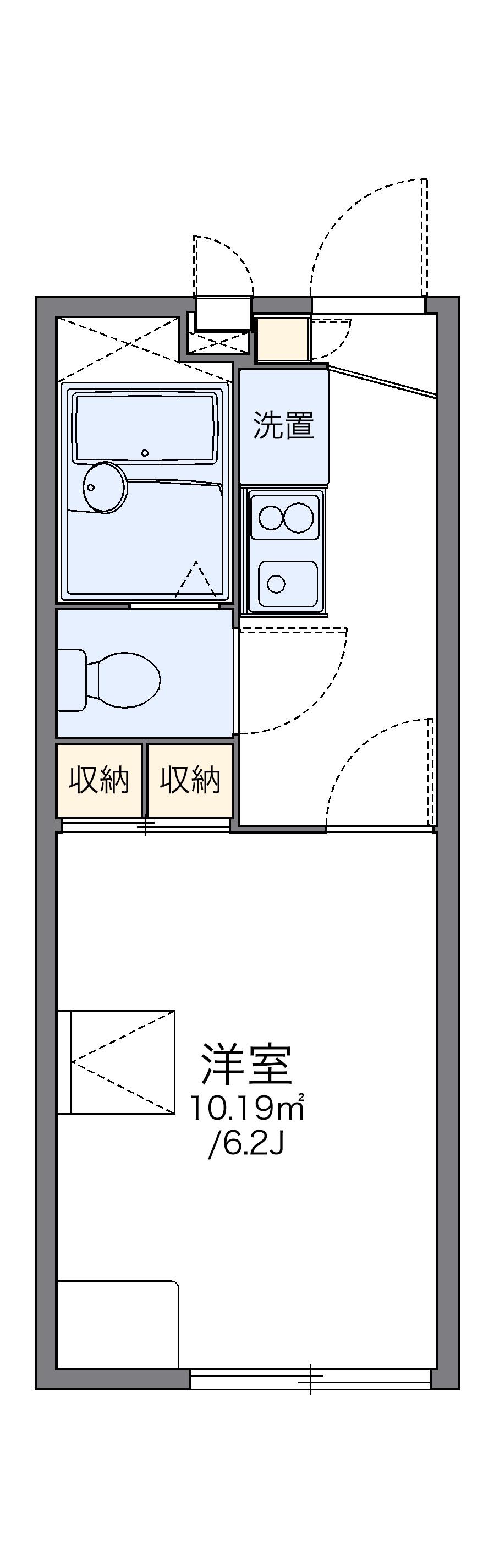 レオパレスシャルマン 2階階 間取り