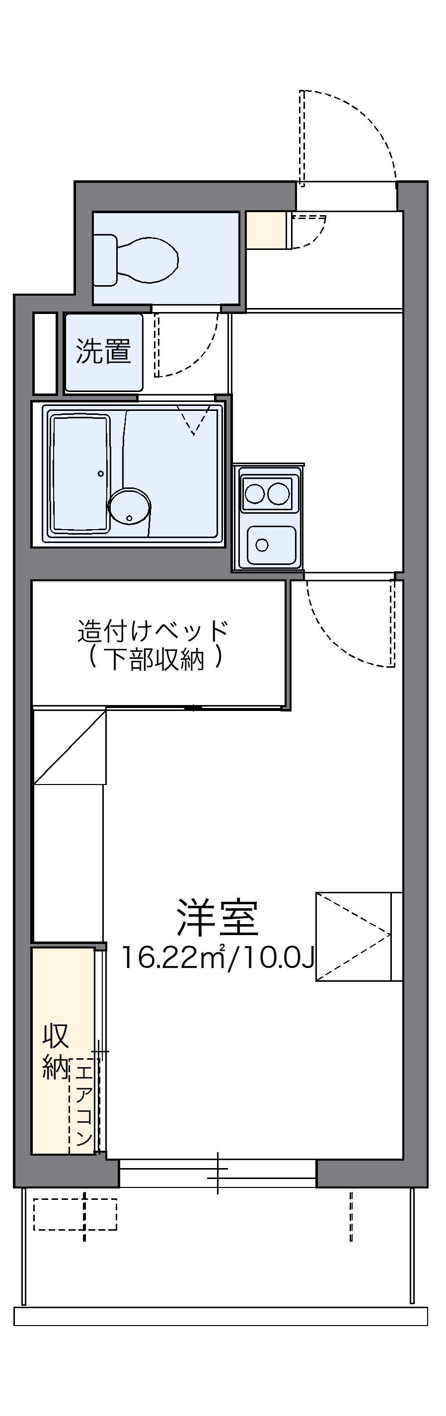 レオパレスパルコートD 3階階 間取り