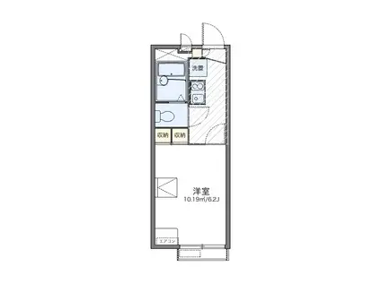 レオパレス鎌倉台(1K/2階)の間取り写真