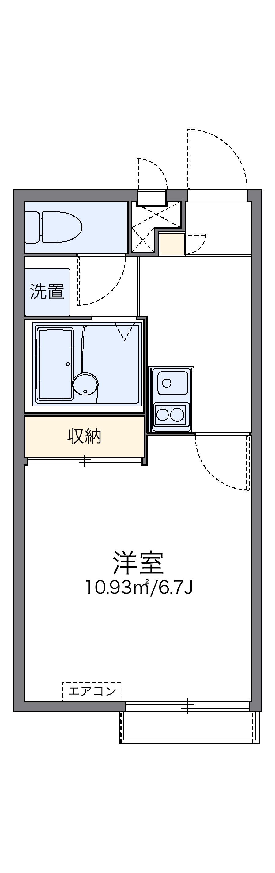 レオパレスWAKAMIYA 2階階 間取り