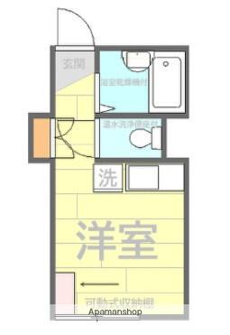 ロイヤルコート天王町(ワンルーム/1階)の間取り写真