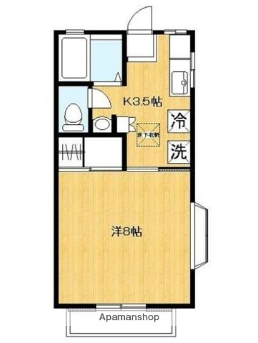 ピエ・タ・テール日吉A(1K/1階)の間取り写真