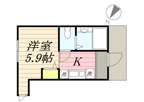 BUONA VITA(ワンルーム/1階)の間取り写真