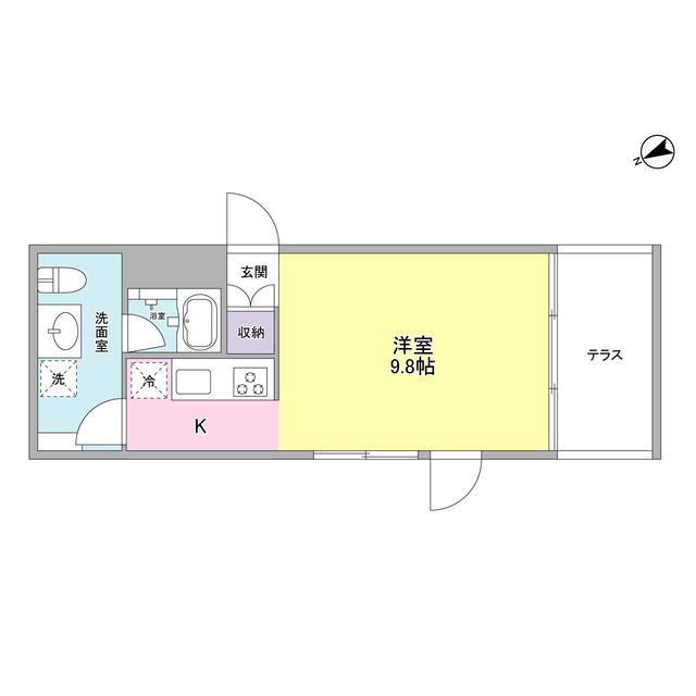 PLATFORM(ワンルーム/2階)の間取り写真