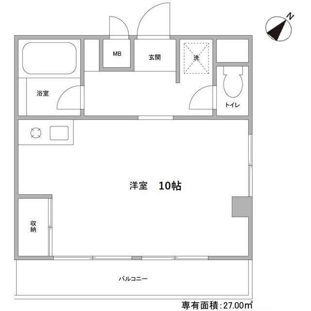 江田パークサイドマンション 2階階 間取り