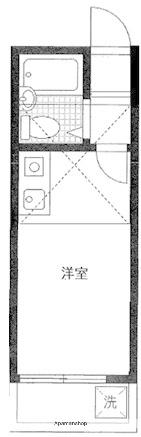 コスモコーポ磯子(ワンルーム/2階)の間取り写真