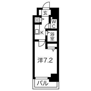 スパージオ横浜反町 6階階 間取り