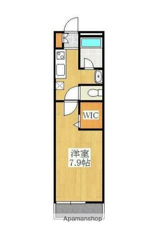 エルコート(1K/1階)の間取り写真