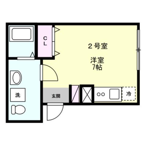 グランジュテ黄金町(ワンルーム/3階)の間取り写真