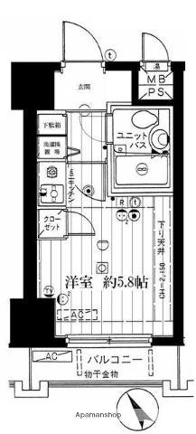 ダイアパレス生麦第4 11階階 間取り