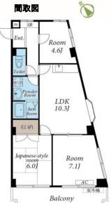 ロイヤルタウン下九沢(3LDK/3階)の間取り写真