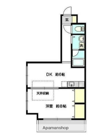 プロミネンス14(1DK/3階)の間取り写真