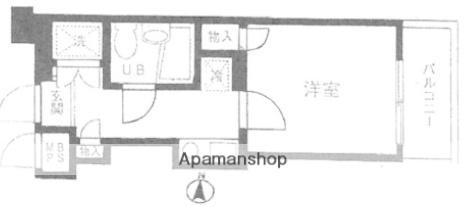 ワコーレ中山(1K/3階)の間取り写真