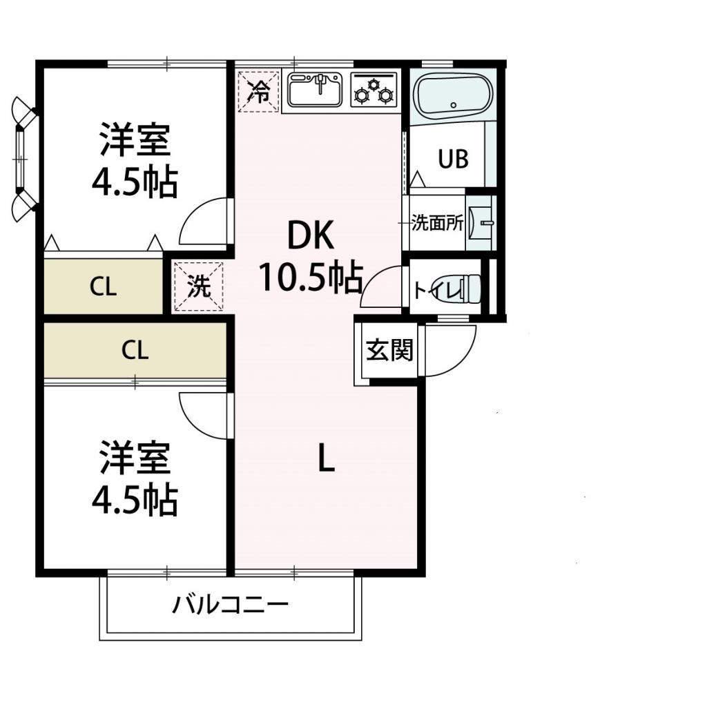 サンシティ小林 1階階 間取り