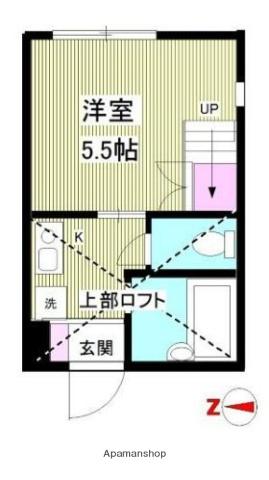 COMFORT桜ヶ丘(1K/1階)の間取り写真