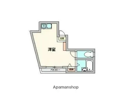 イースタンパレス浦賀(ワンルーム/2階)の間取り写真