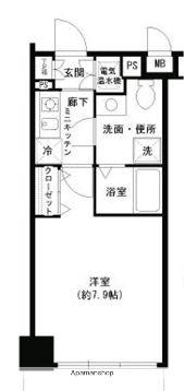 ラビバーレ阪東橋 8階階 間取り