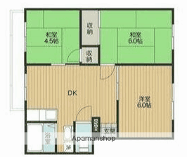 サープラス伊勢原PⅢ(3DK/2階)の間取り写真