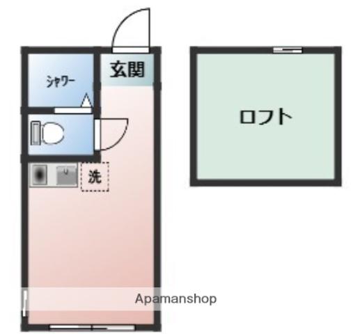 OHANA白楽(ワンルーム/1階)の間取り写真