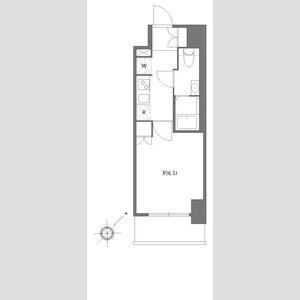 エヌステージ秦野駅前(1K/9階)の間取り写真